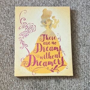 Dreamy Princess Wall Art in Yellow and Pink